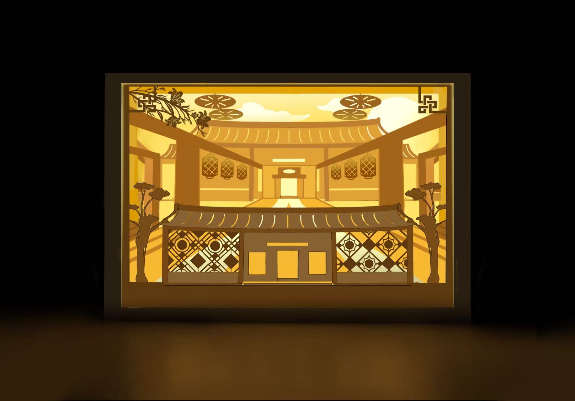 Chen Cihong Former Residence papercut lamp