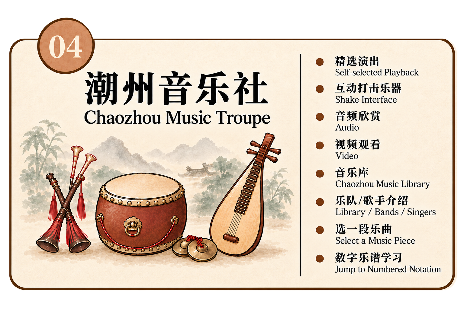 Chaozhou Music Troupe cultural module